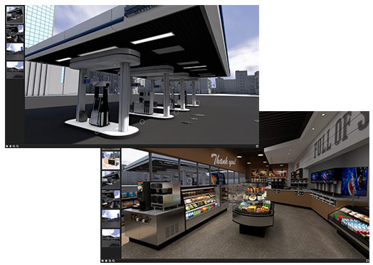 Convenience Store Interactive 360 Degree Panorama